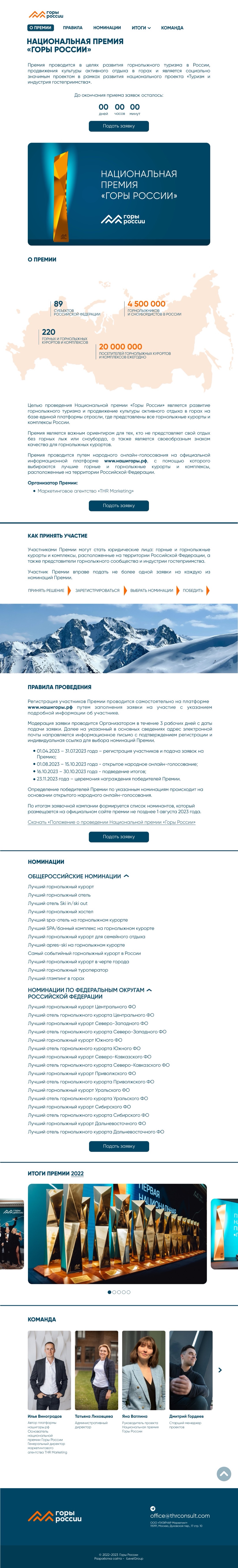 Горы России